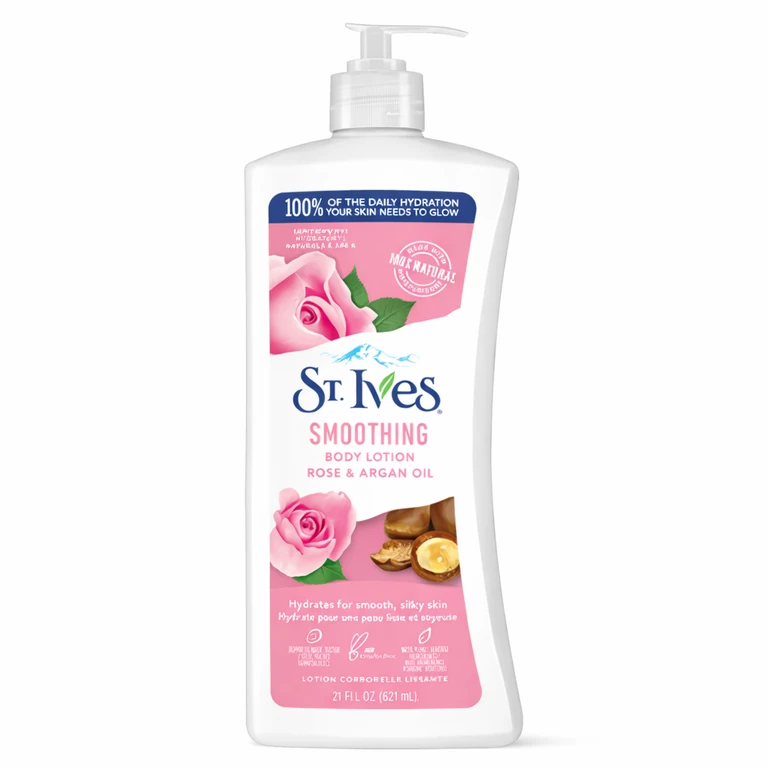 St. Ives Body Lotion 621 ml (21 fl oz) - Rose & Argan Oil
